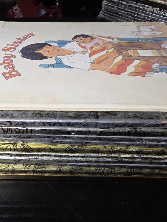 Other - 10 Little Golden Books Lot Mixed Theme Tootle Big Bird Fire Engines Baby Sister